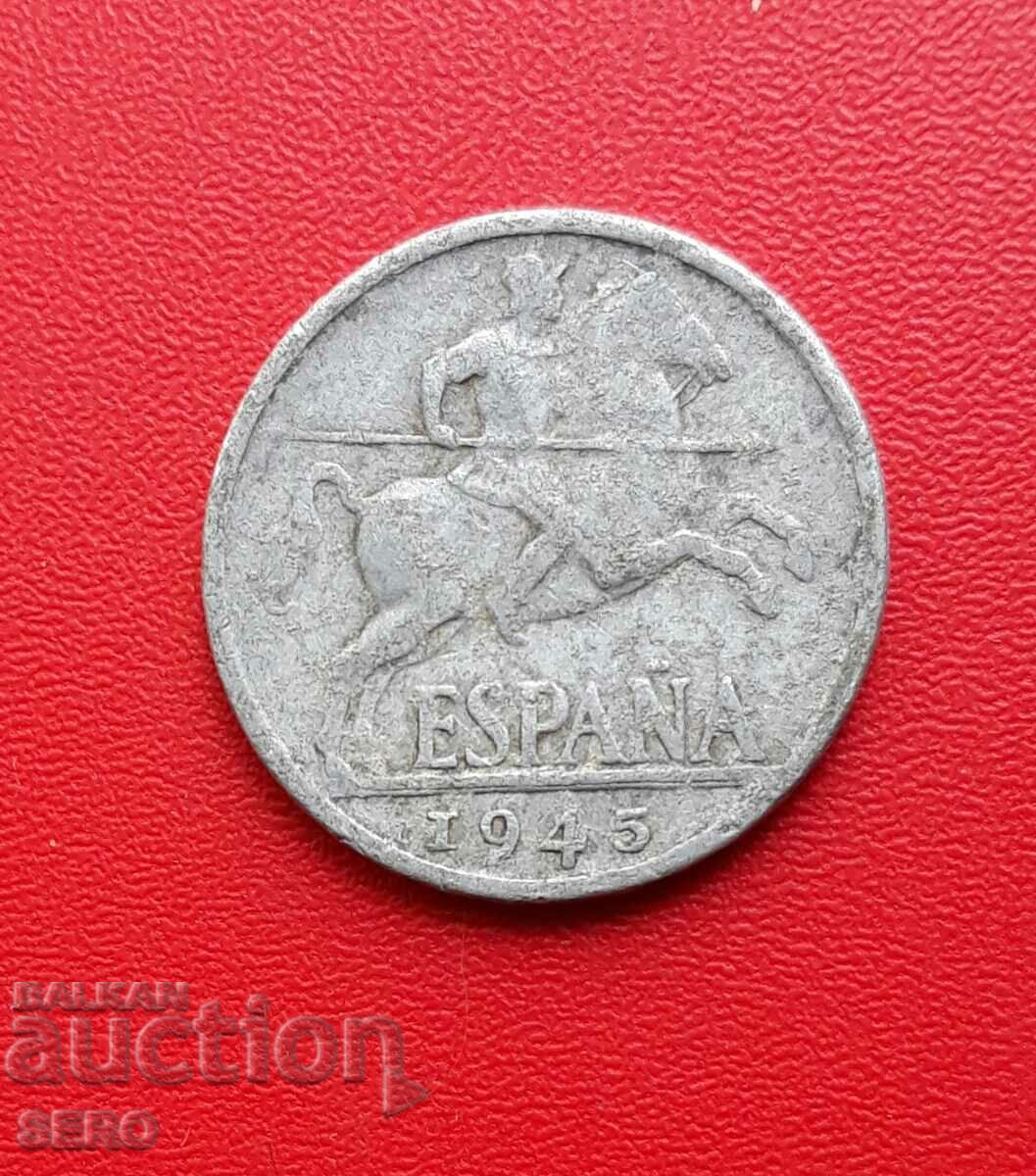Spania-10 cenți 1945