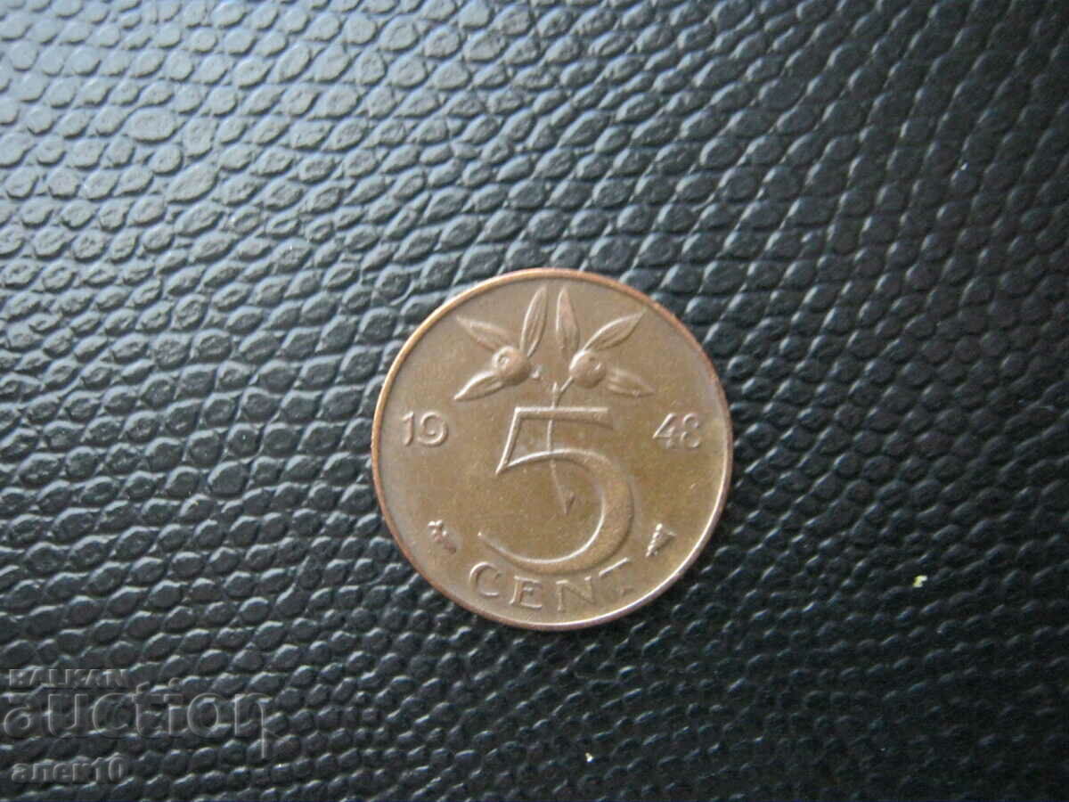 Netherlands 5 cent 1948