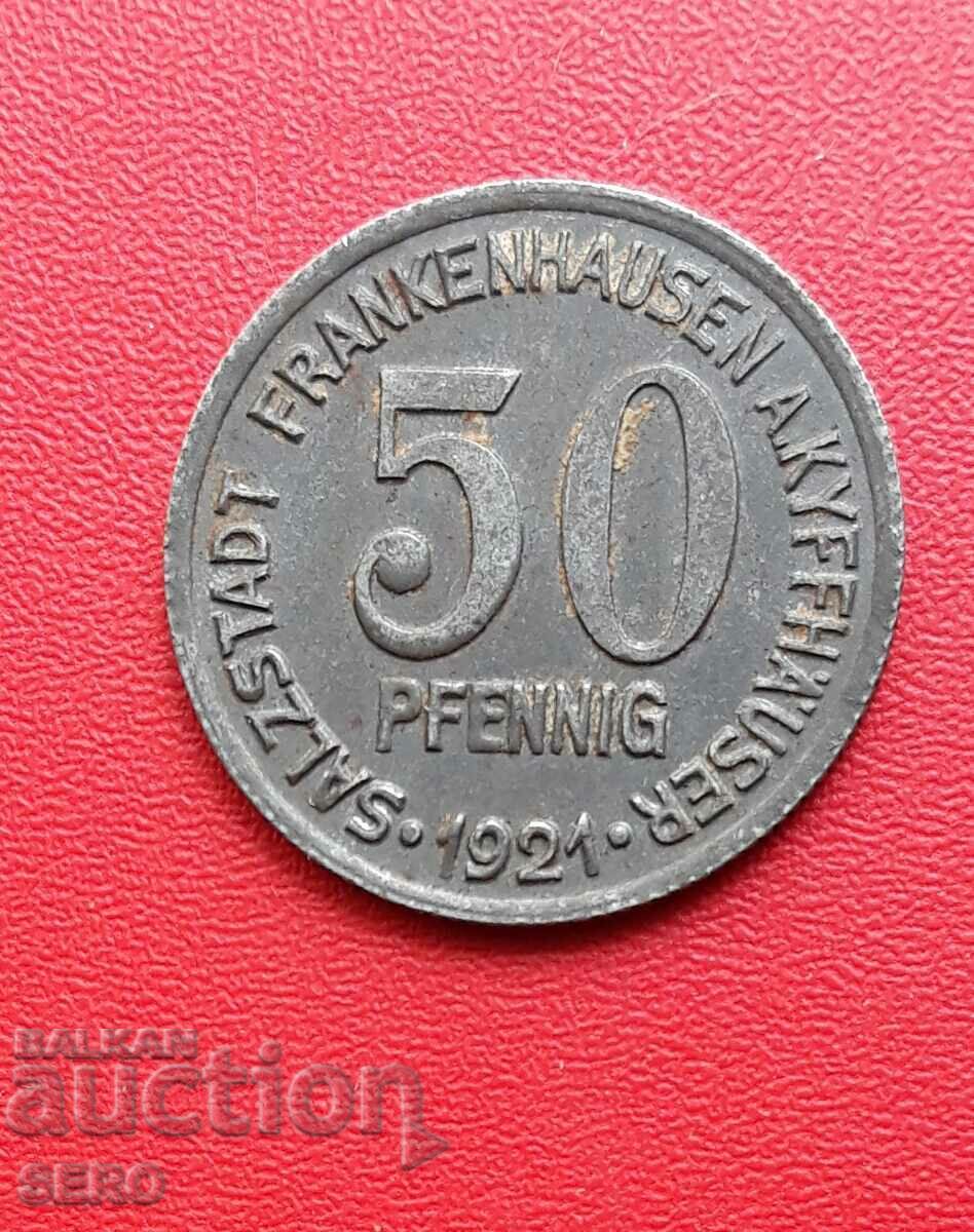 Германия-Тюрингия-Франкенхаузен-50 пфенига 1921