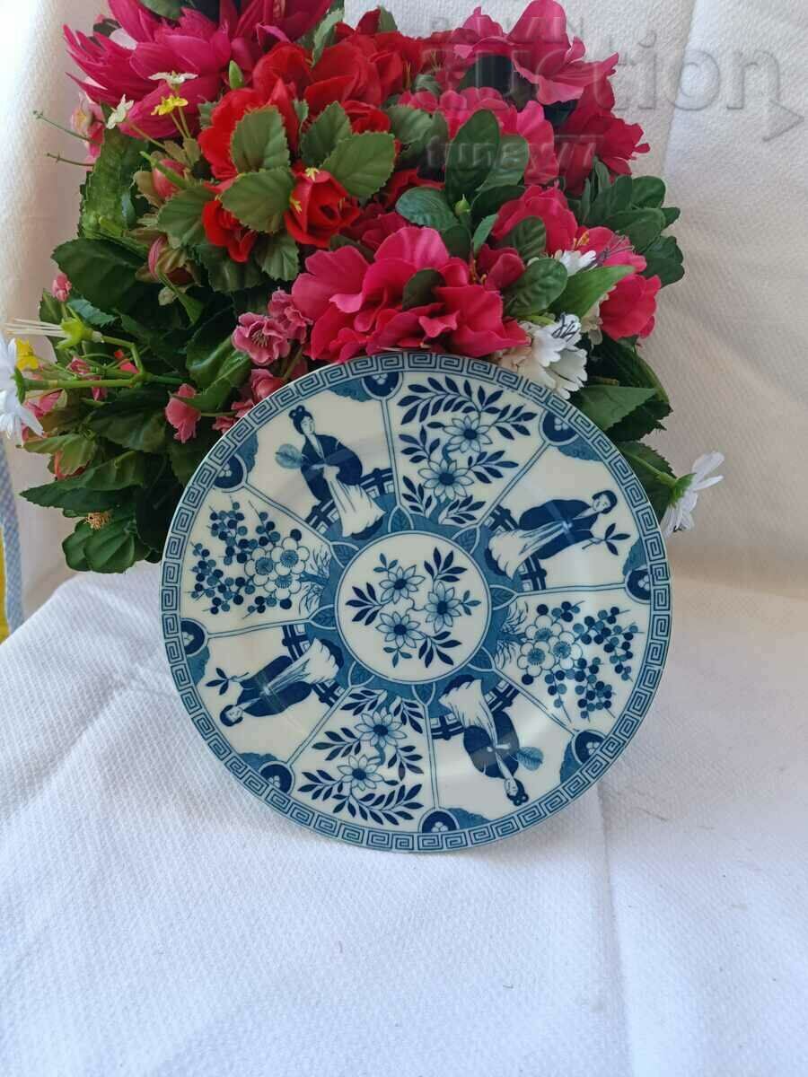 ❗ Plate Japan blue white porcelain with marking❗