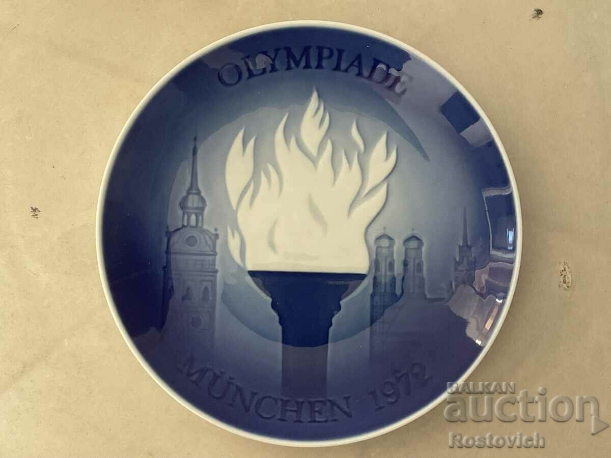 Bing & Grondahl plate, Denmark. Olympics 1972, Munich.