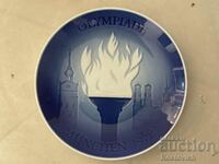 A collectible designer plate. Olympics 1972, Munich.