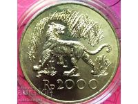 2000 rupii 1974 Indonezia 30 g argint UNC capsula