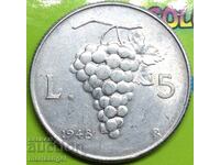 5 lira 1948 Italy