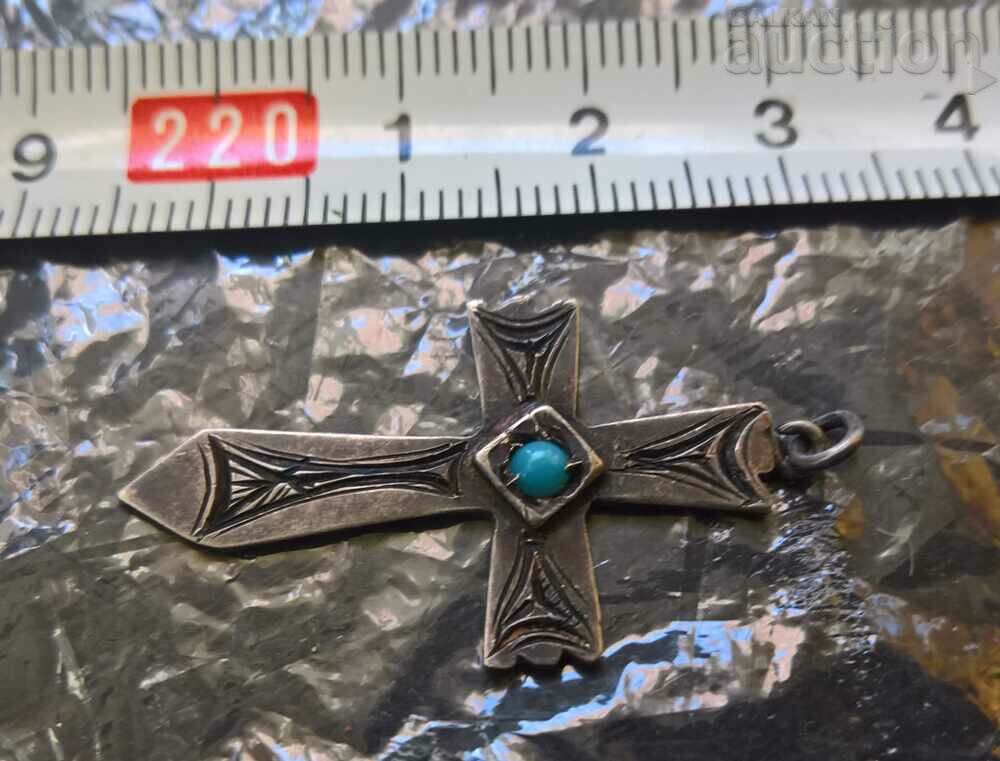 Old silver cross