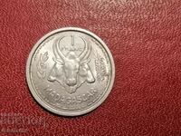 1948 год Мадагаскар 1 франк Алуминий
