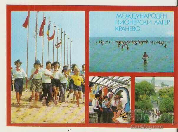 Картичка  България  Кранево Международен пионерски лагер*
