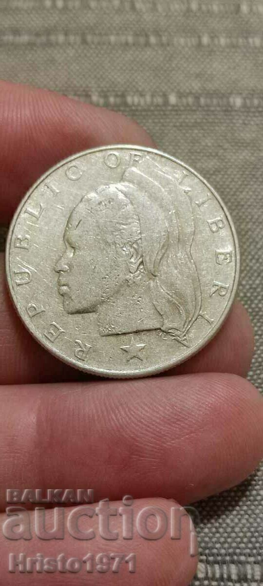 1 долар 1962 Либерия с цена € 43.46 | 85.00 лв.