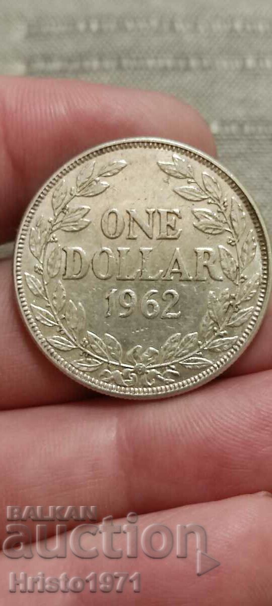 1 dolar 1962 Liberia
