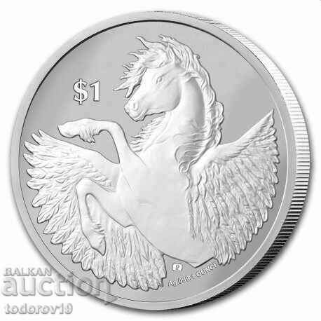 1 oz Silver Pegasus 2023 - Virgin Islands 1 oz Silver Pegasus 2023 - Virgin Islands