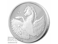 1 oz Silver Pegasus 2023 - Insulele Virgine