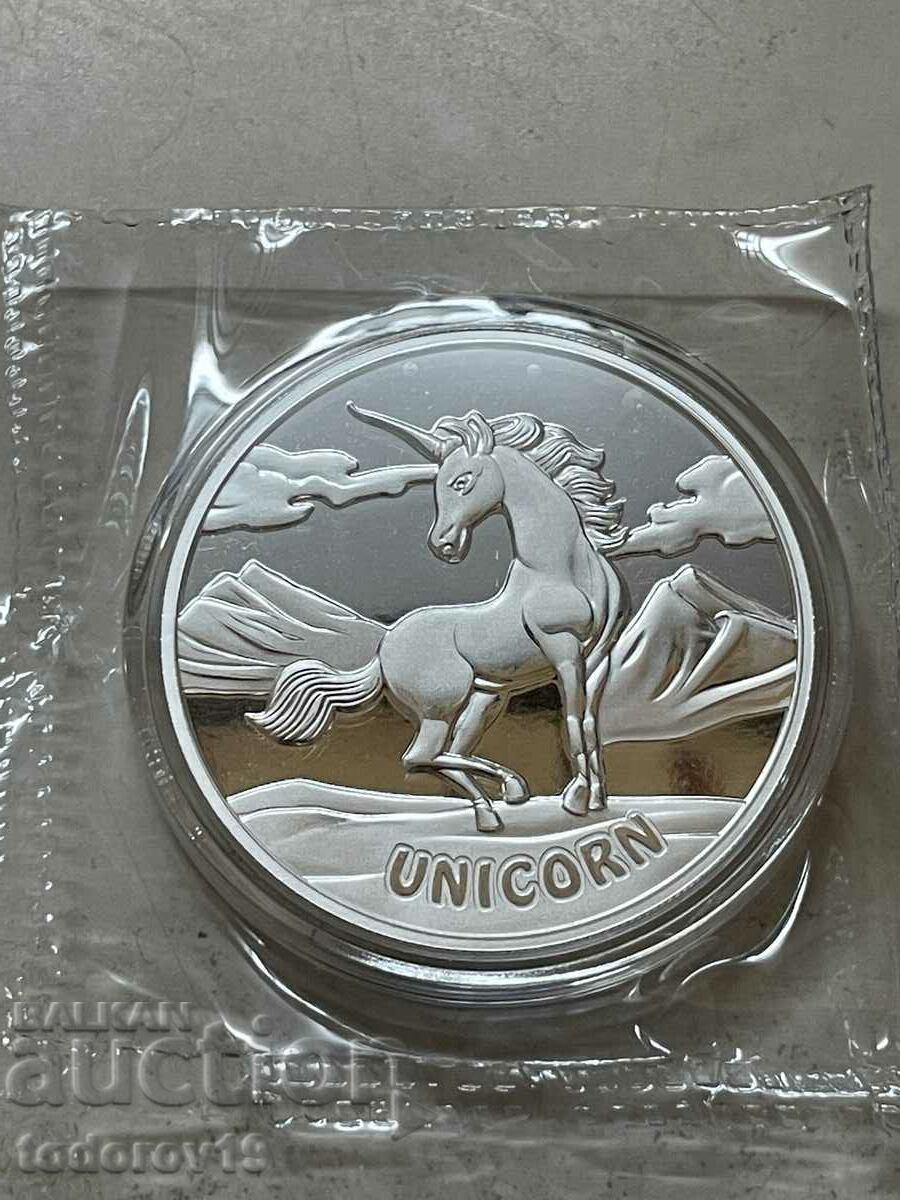 Аукцион 1 oz Сребро Еднорог 2023 - остр. Фиджи Аукцион 1 oz Сребро Еднорог 2023 - остр. Фиджи