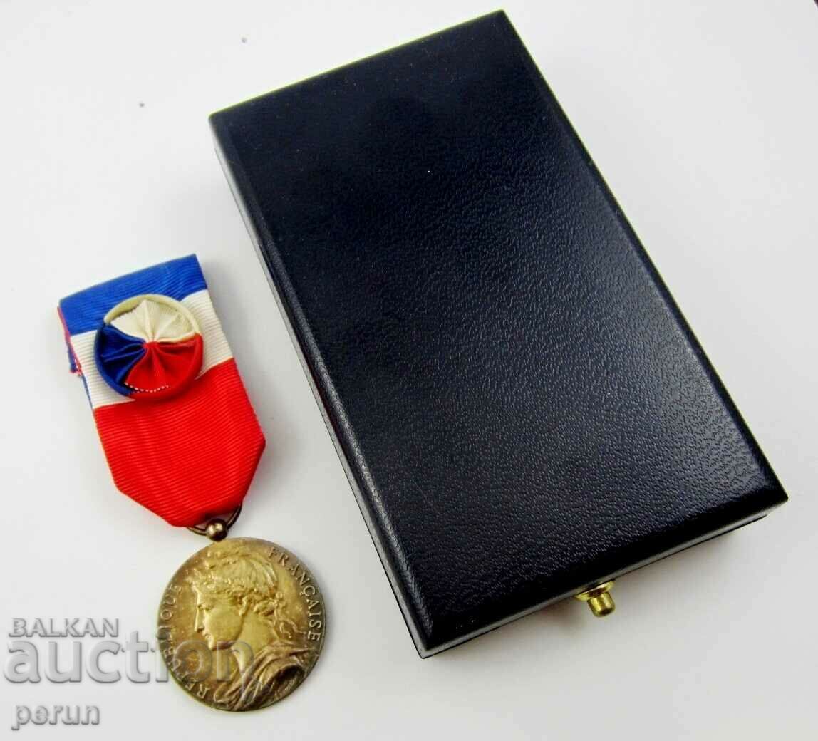 Auction France - Medal of Honor of Labor - Silver - Silver - Original Auction France - Medal of Honor of Labor - Silver - Silver - Original