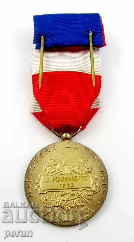 Delivery of France - Medal of Honor of Labor - Silver - Silver - Original Delivery of France - Medal of Honor of Labor - Silver - Silver - Original