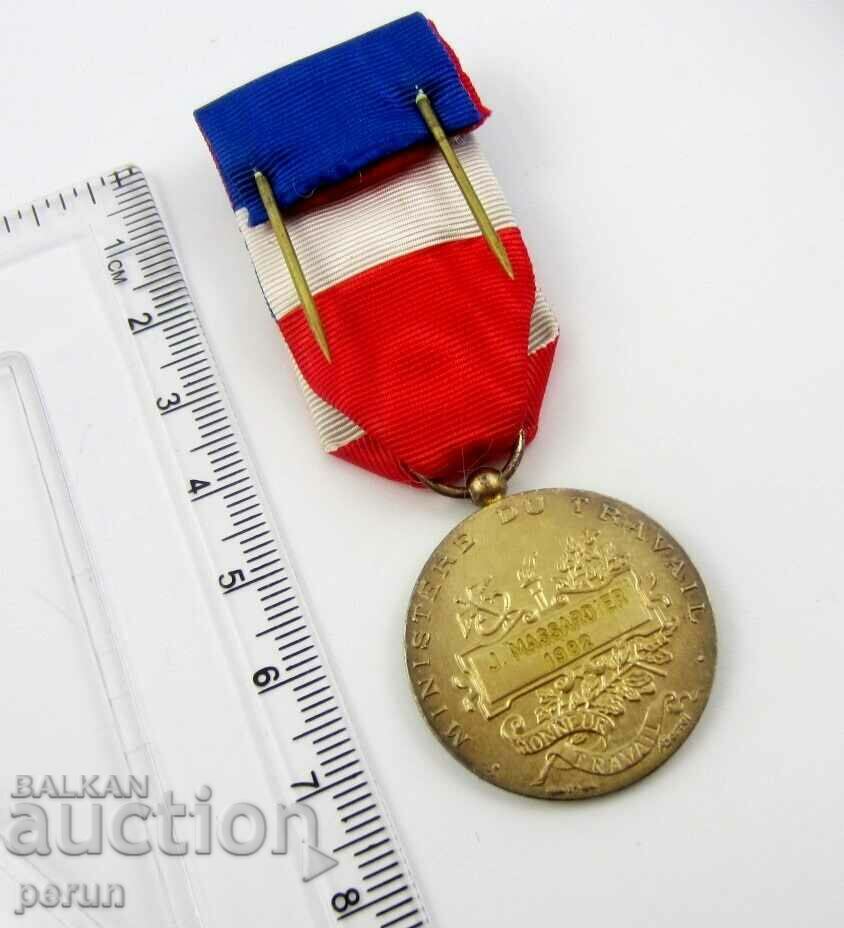 France - Medal of Honor of Labor - Silver - Silver - Original - 6 France - Medal of Honor of Labor - Silver - Silver - Original - 6