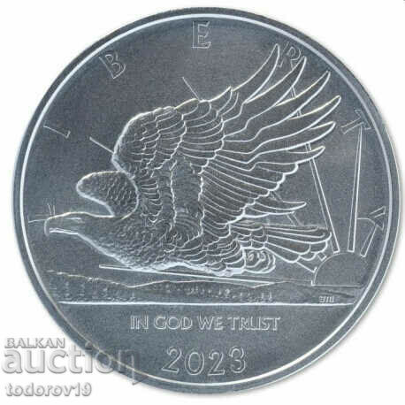 1 ουγκιά Silver Eagle - σχέδιο John Mercanti - Σαμόα