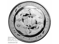 Argint 1 oz pește Koi 2023 - insula Fiji