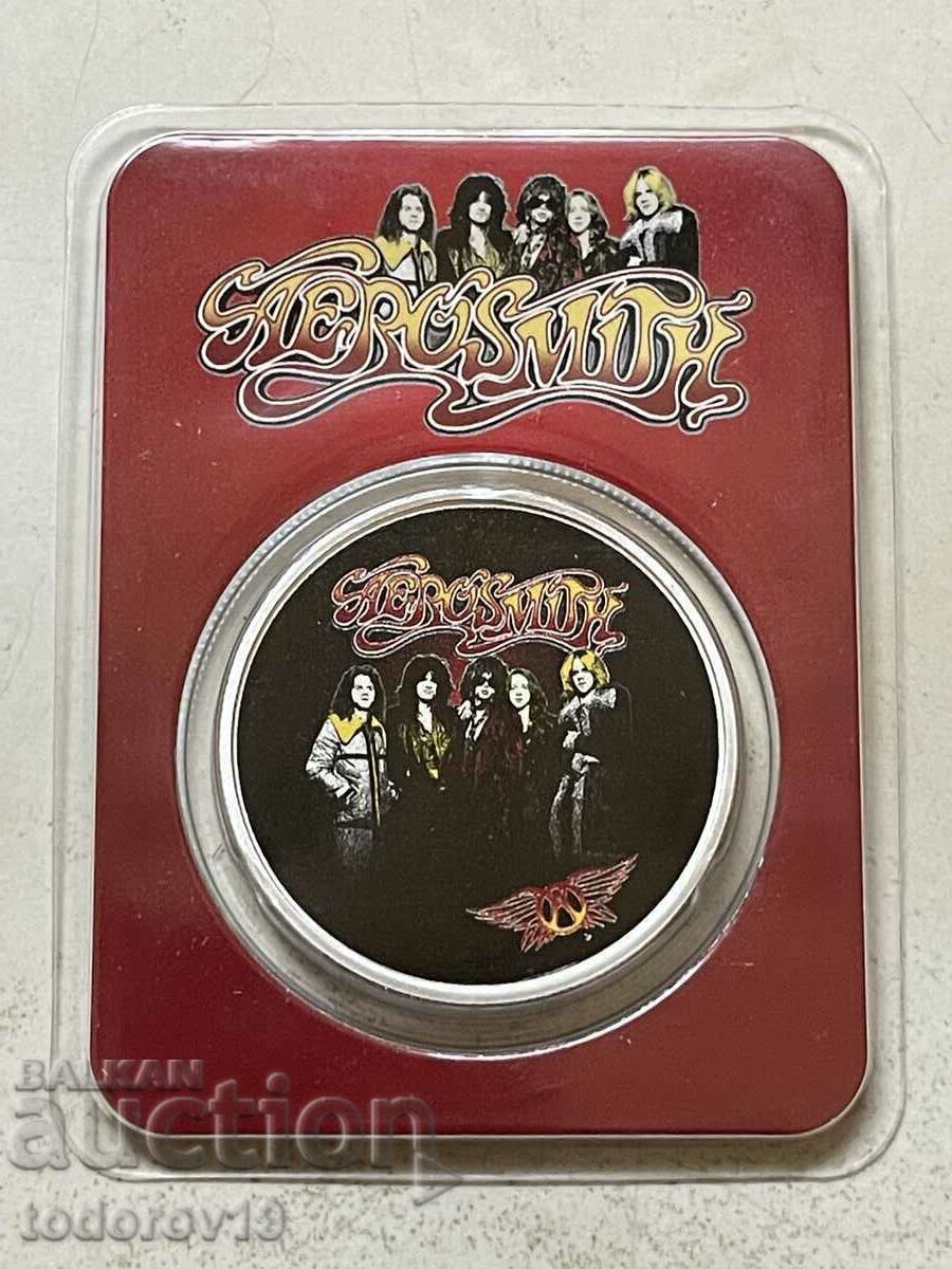 Delivery of Silver 1 oz AEROSMITH - 50 years on stage - 2023 ost. Niue