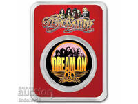 Silver 1 oz AEROSMITH - 50 de ani pe scenă - 2023 ost. Niue