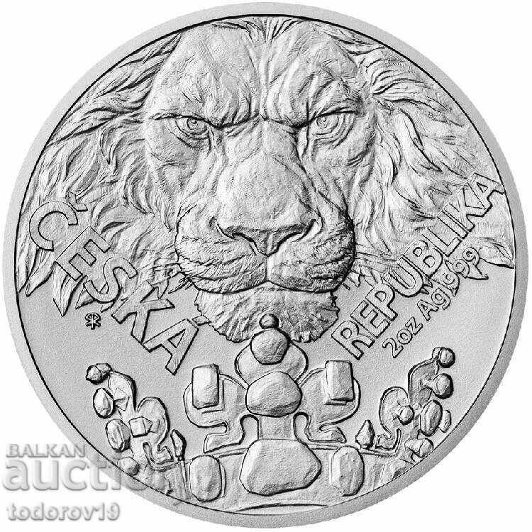 1 oz Silver Czech Lion Ost. Niue - 2023