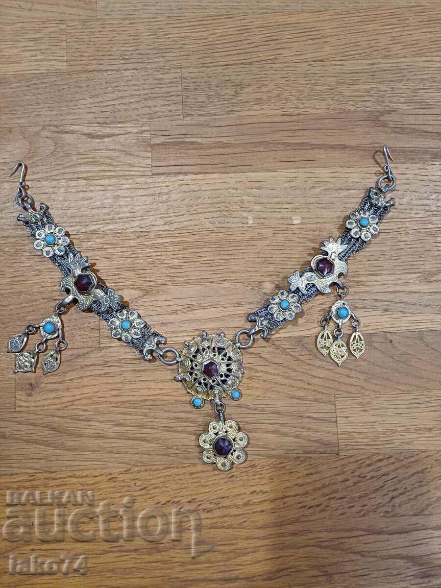 Κοσμήματα 18ου αιώνα ασημένιο επιχρυσωμένο φιλιγκράν τιρκουάζ κ.λπ.