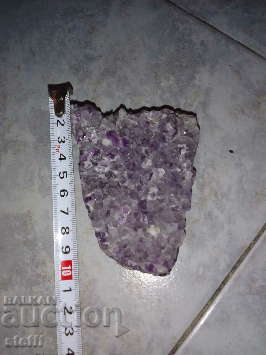 Three pieces of unique amethyst
