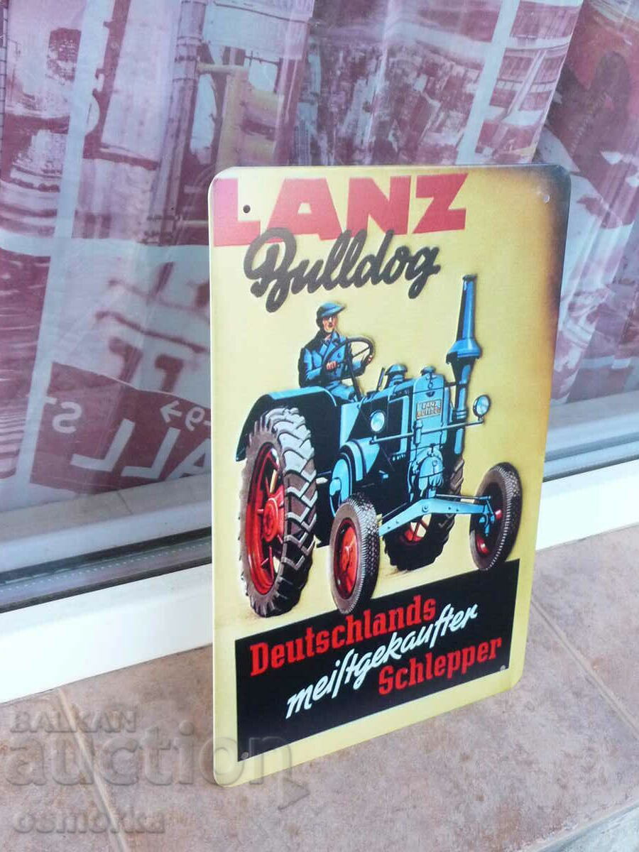Licitație Tractor cu plăci metalice LANZ Bulldog Lanz Bulldog șofer tractor Licitație Tractor cu plăci metalice LANZ Bulldog Lanz Bulldog șofer tractor