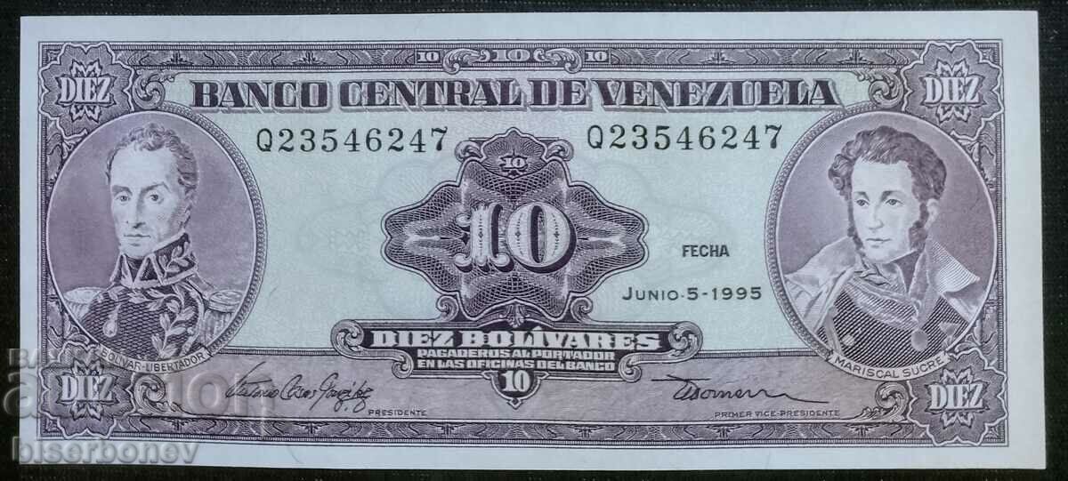 10 боливара Венецуела, Venezuela, Bolivar, UNC, 1995 г.