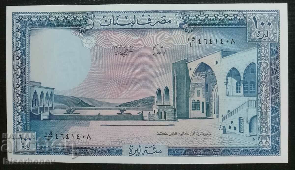 100 ливри Ливан , UNC , 1988 г.