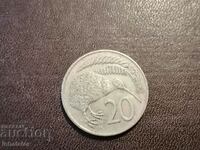 20 цента 1983 год Нова Зеландия Киви