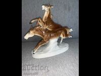 old porcelain horse figure