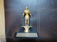 Metal Olympic swimmer statuette