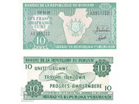 tino37- BURUNDI - 10 FRANC - 1991 - UNC