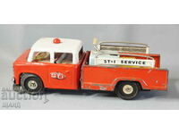 Old metal toy model truck SERVICE