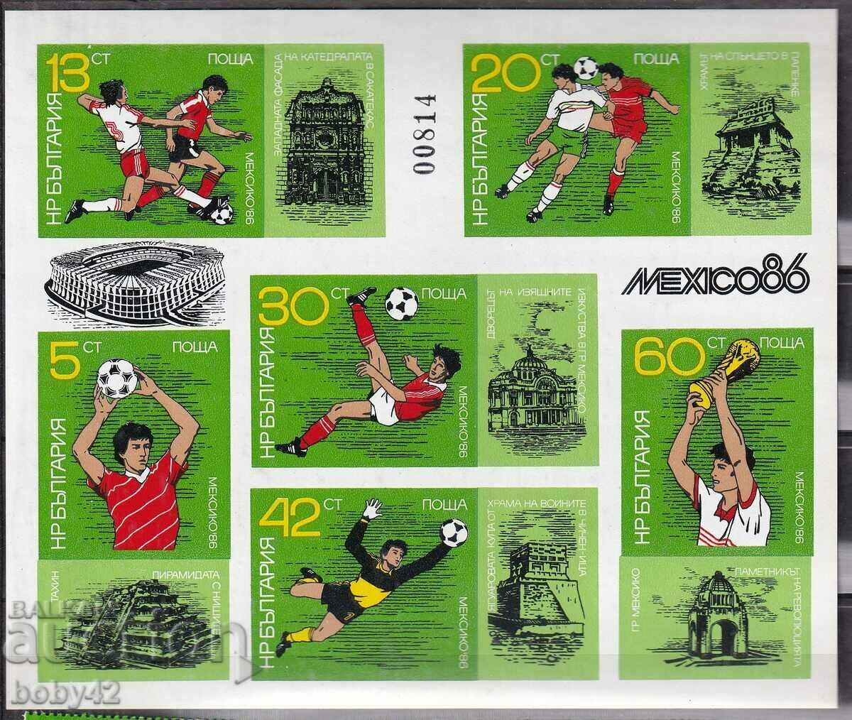 БК 3510-6515 блоклист 3,50Световно футбол Мексико,86