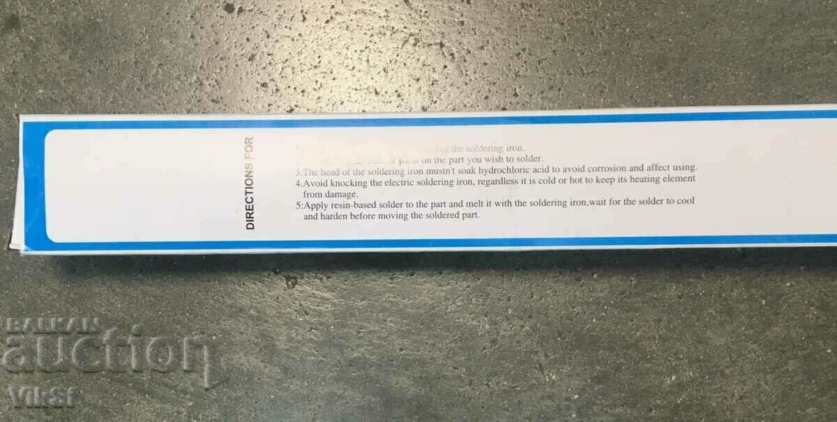 Auction Soldering iron with curved tip and heater 220V - 100W Auction Soldering iron with curved tip and heater 220V - 100W