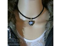 Murano heart choker set and gift jacket with K5 lining