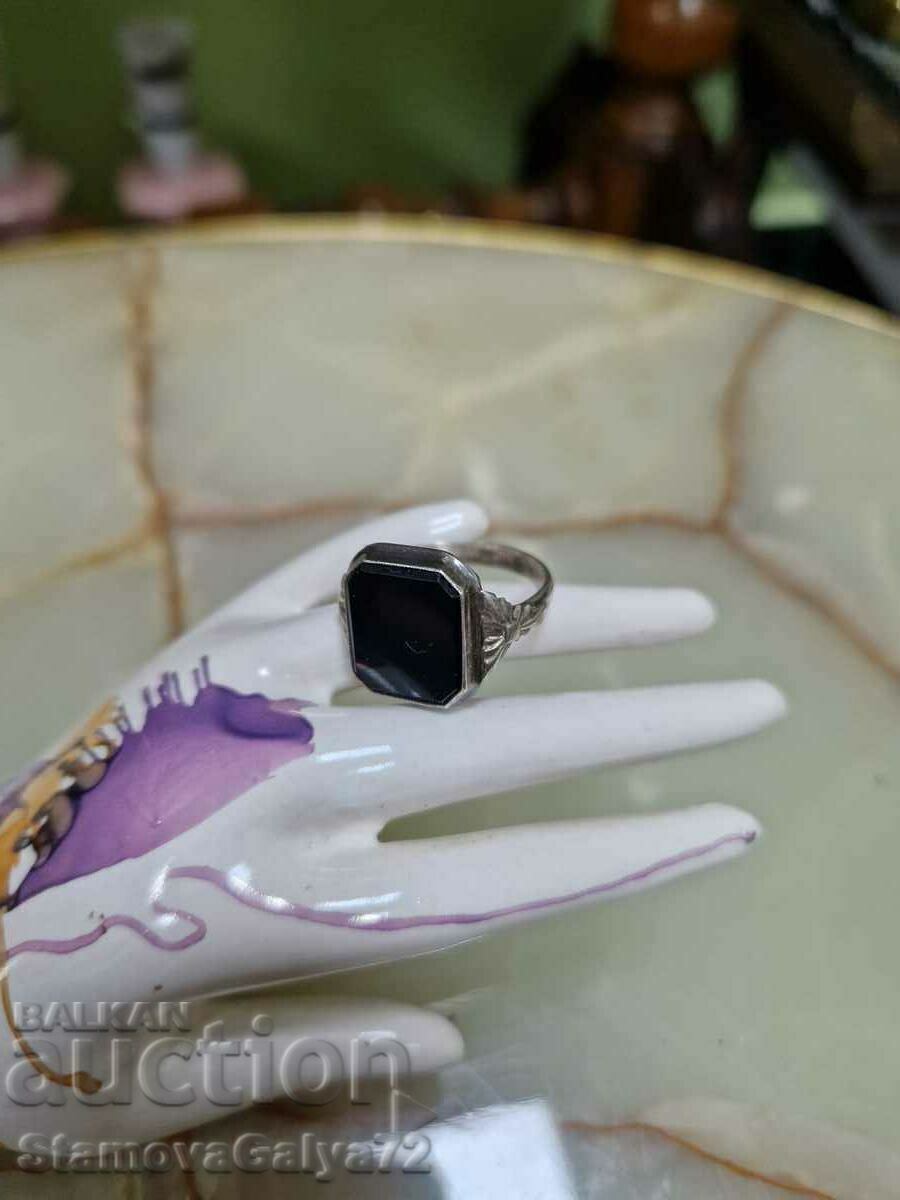 Παλιό Μοναδικό Αντίκες Δαχτυλίδι Μαύρο Όνυχα με τιμή € 50.11 | 98.01 BGN