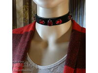 Choker with red stones + Vest Reserved S