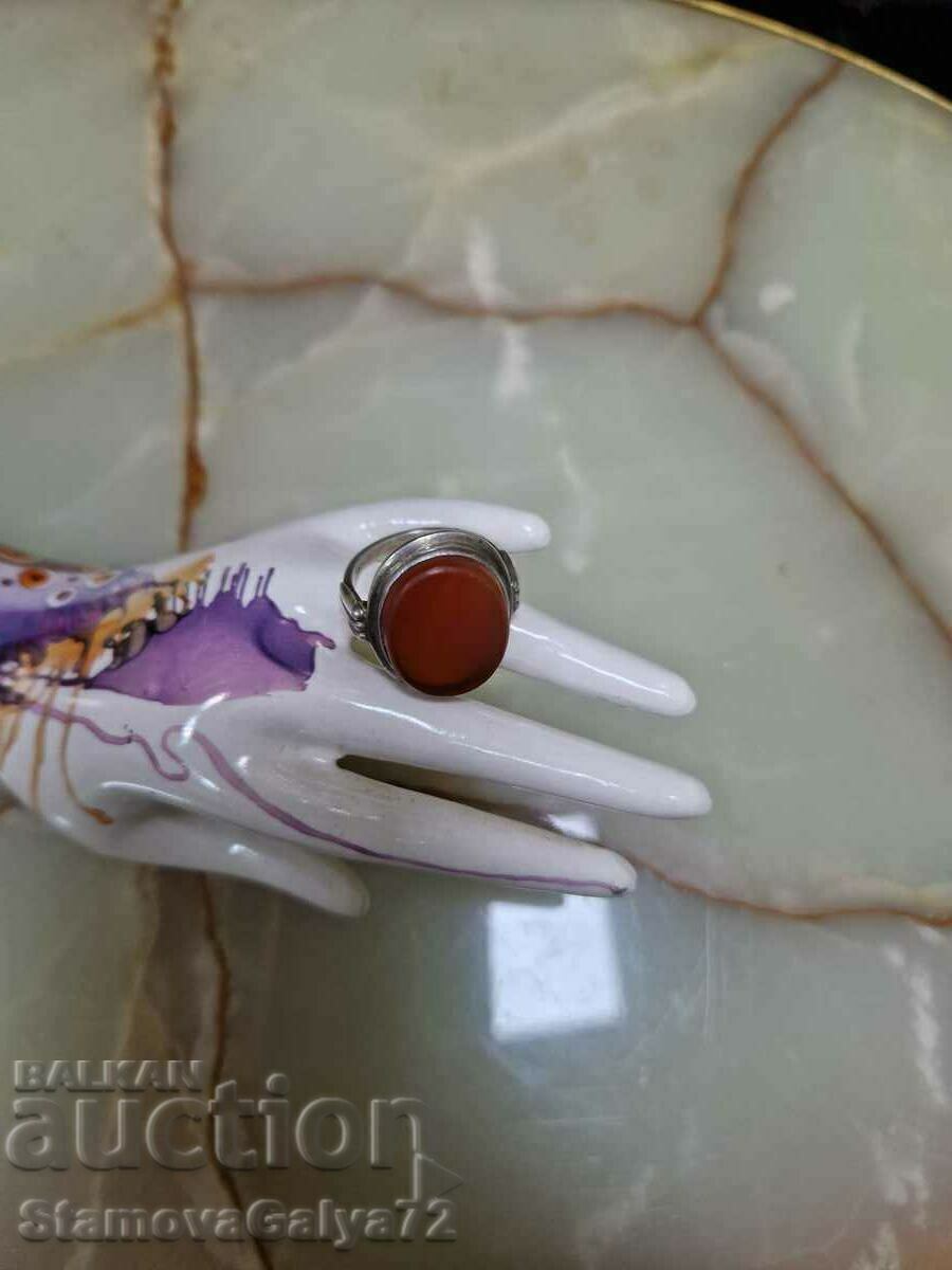 Delivery of A lovely antique silver carnelian ring Delivery of A lovely antique silver carnelian ring
