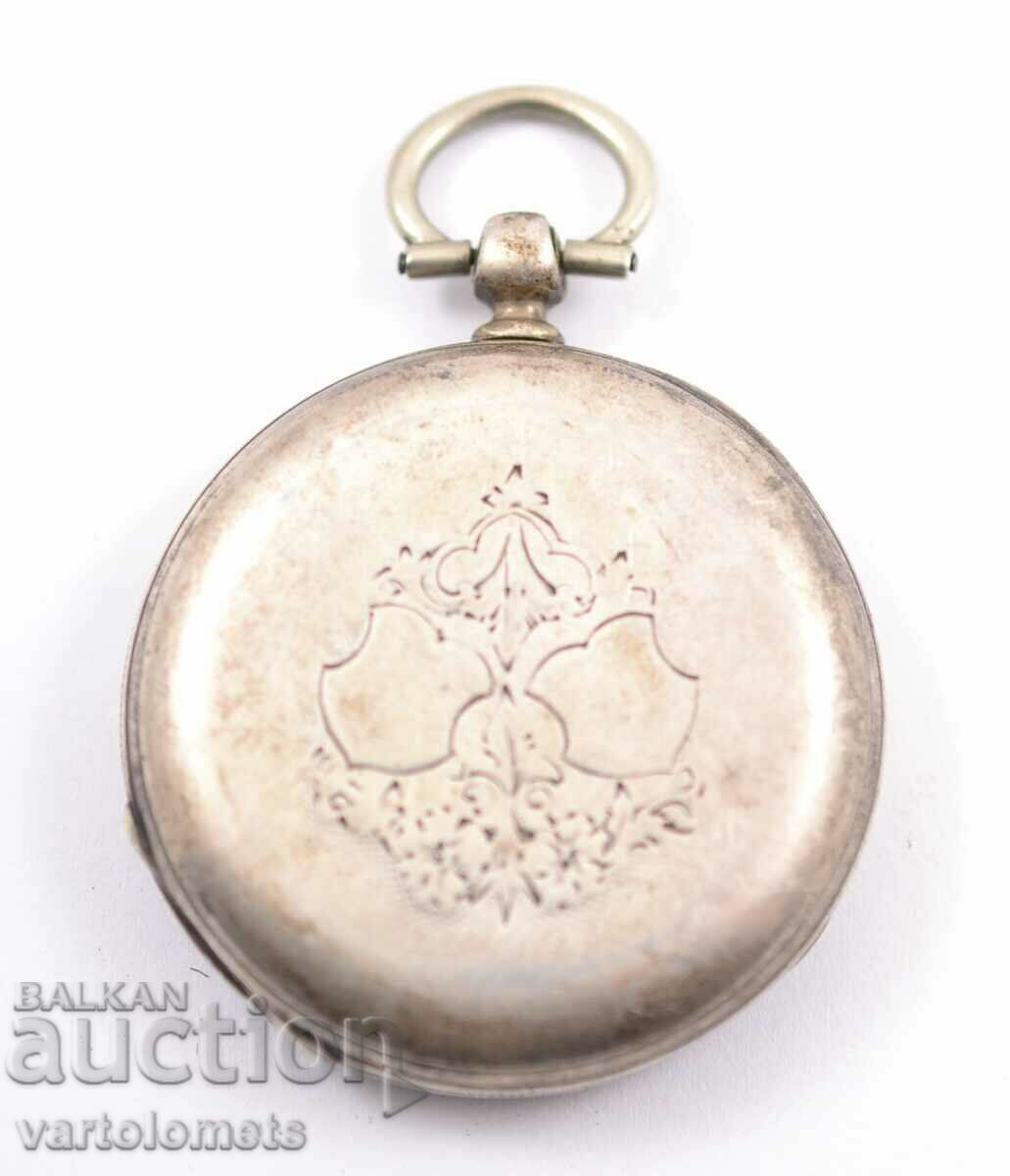 Δημοπρασία Αντίκα Ασημένιο Ρολόι Τσέπης - Δεν λειτουργεί Δημοπρασία Αντίκα Ασημένιο Ρολόι Τσέπης - Δεν λειτουργεί