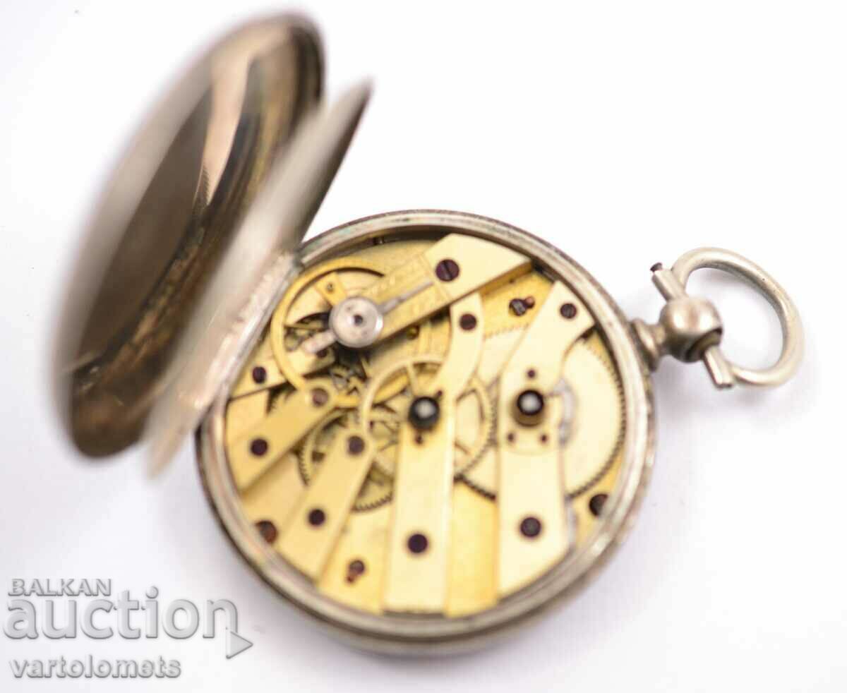 Αντίκα Ασημένιο Ρολόι Τσέπης - Δεν λειτουργεί - 6 Αντίκα Ασημένιο Ρολόι Τσέπης - Δεν λειτουργεί - 6