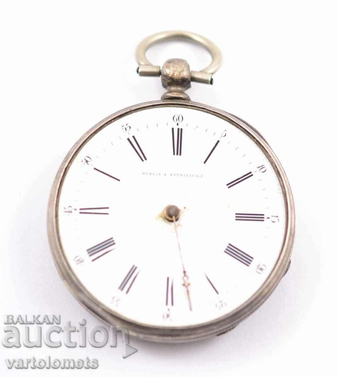 Αντίκα Ασημένιο Ρολόι Τσέπης - Δεν λειτουργεί Αντίκα Ασημένιο Ρολόι Τσέπης - Δεν λειτουργεί