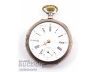 Старинен сребърен джобен часовник -  не работи