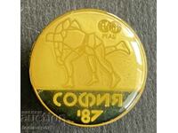 658 България знак международни състезания сомбо София 1987г.