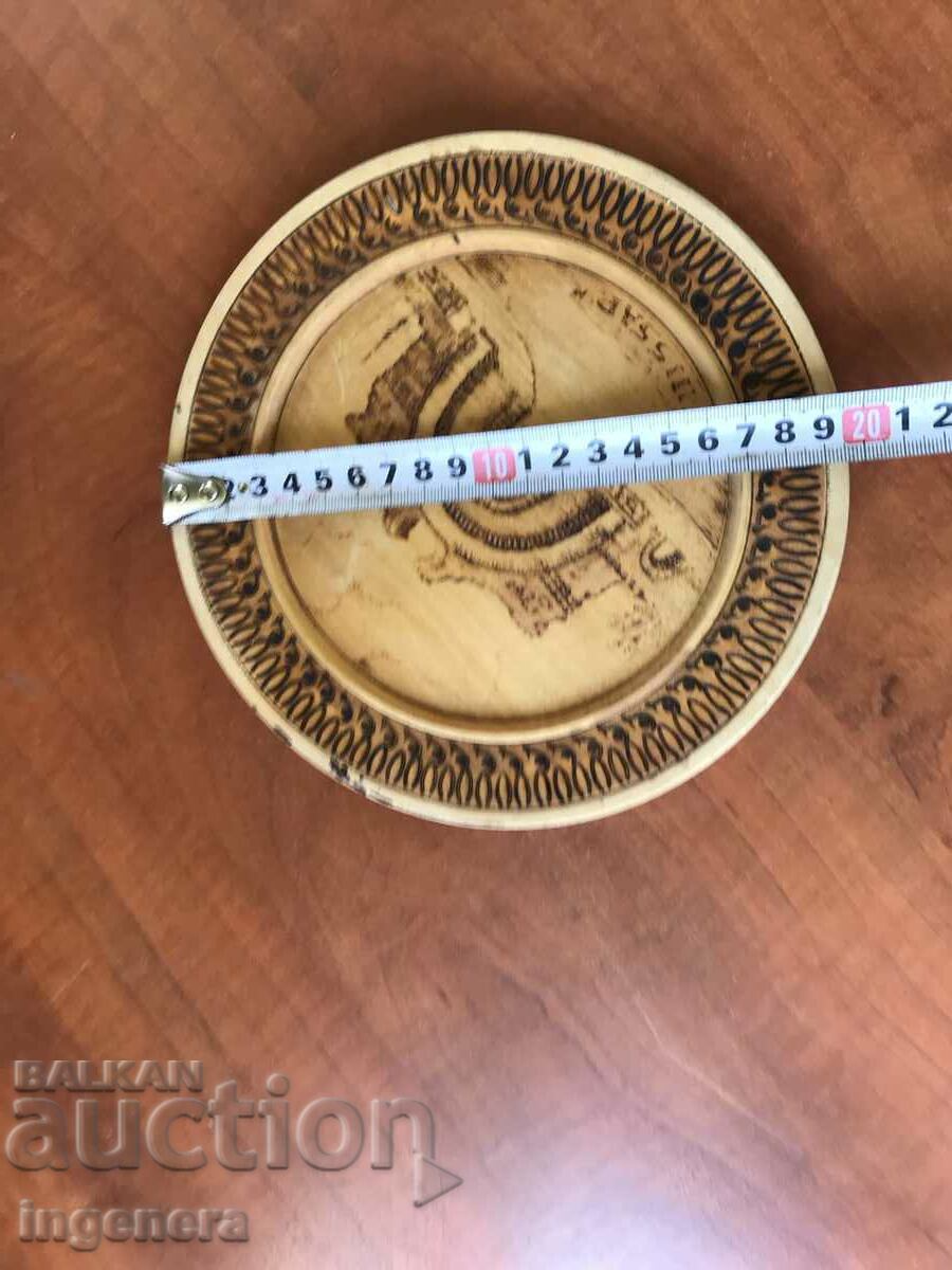 Auction PLATE PLATE WOOD PYROGRAPH HISAR HISARYA Auction PLATE PLATE WOOD PYROGRAPH HISAR HISARYA