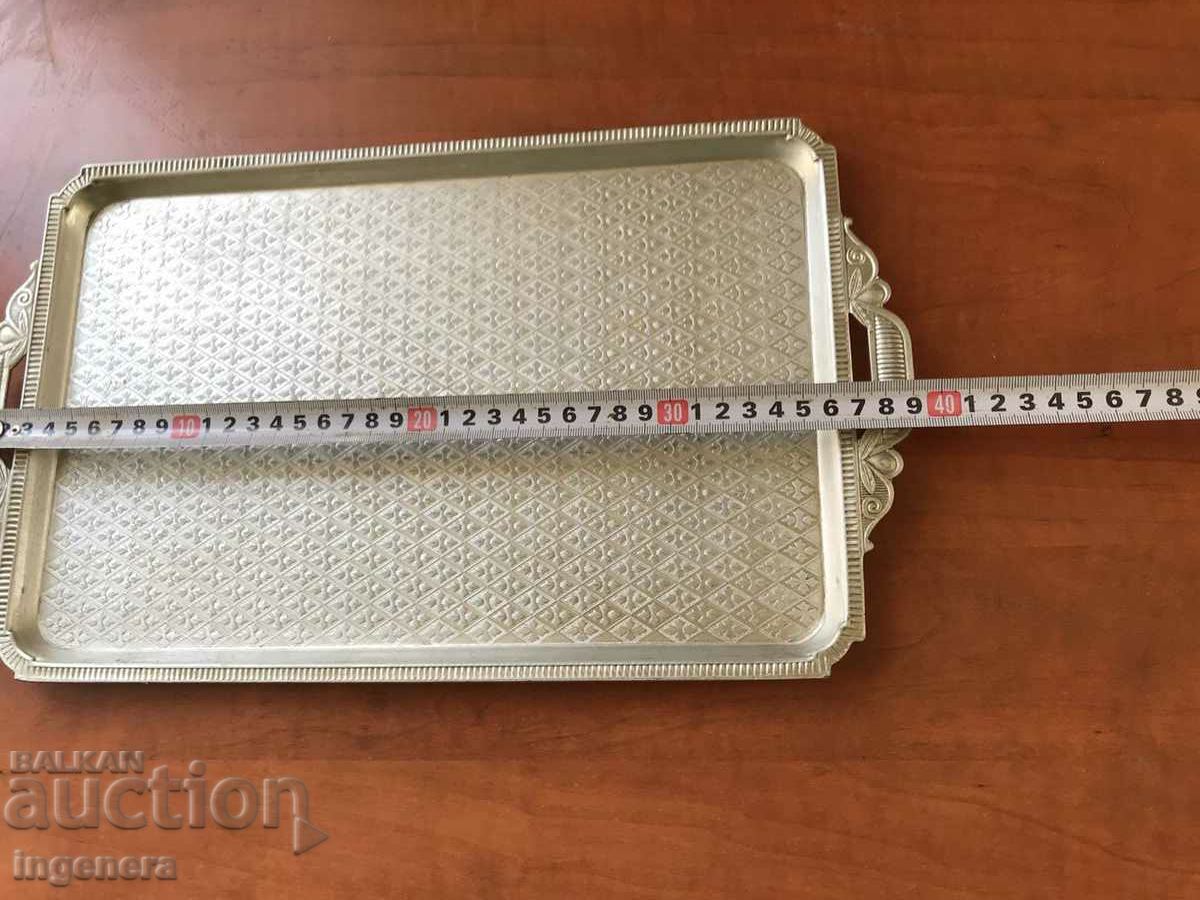 TRAY SERVING BOARD METAL ALUMINUM LABELING with price 16.00 BGN | € 8.18 TRAY SERVING BOARD METAL ALUMINUM LABELING with price 16.00 BGN | € 8.18