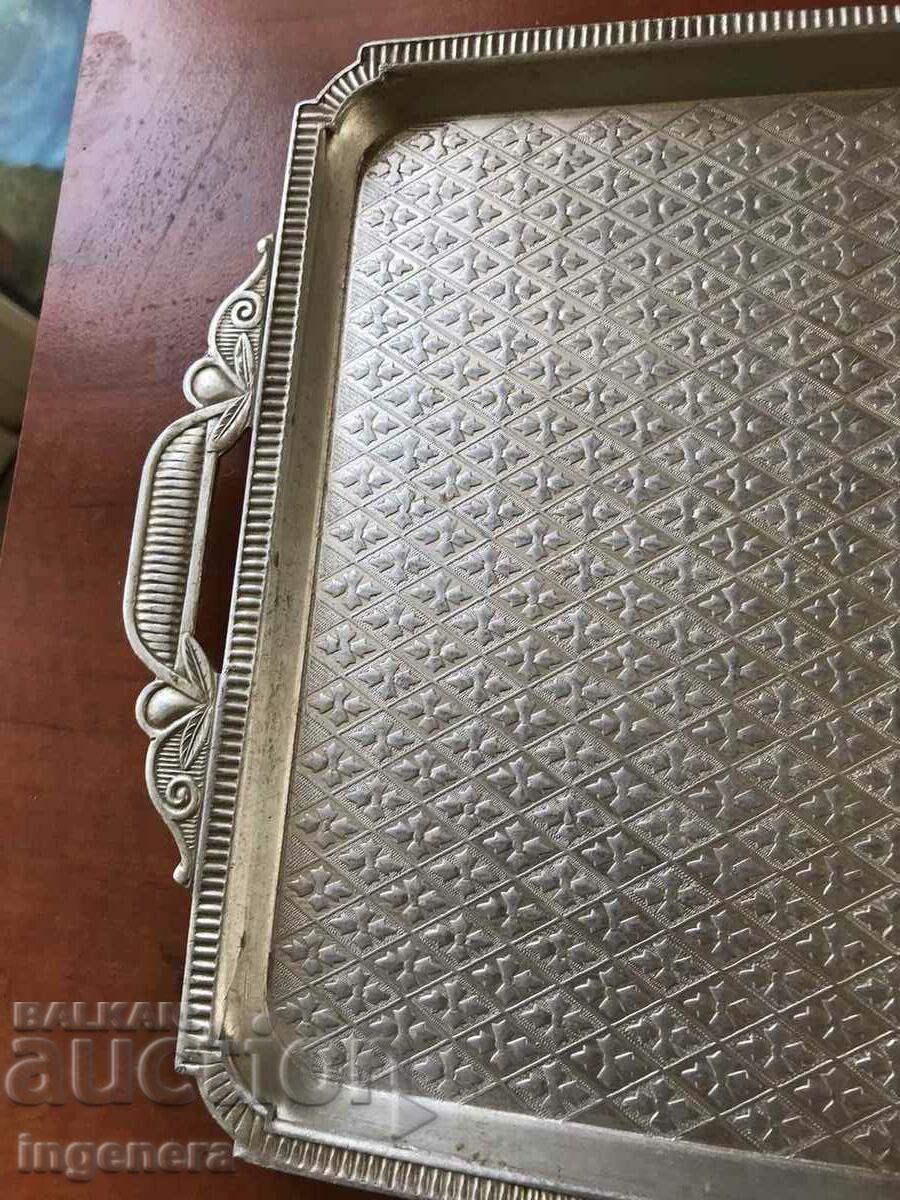 Auction TRAY SERVING BOARD METAL ALUMINUM LABELING Auction TRAY SERVING BOARD METAL ALUMINUM LABELING