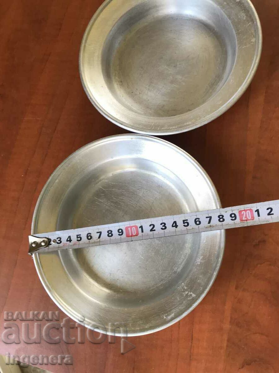 PLATE PLATES ANTIQUE ALUMINUM MARKED 2 PCS. with price 17.00 BGN | € 8.69 PLATE PLATES ANTIQUE ALUMINUM MARKED 2 PCS. with price 17.00 BGN | € 8.69