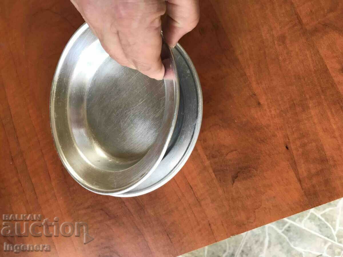 Delivery of PLATE PLATES ANTIQUE ALUMINUM MARKED 2 PCS. Delivery of PLATE PLATES ANTIQUE ALUMINUM MARKED 2 PCS.